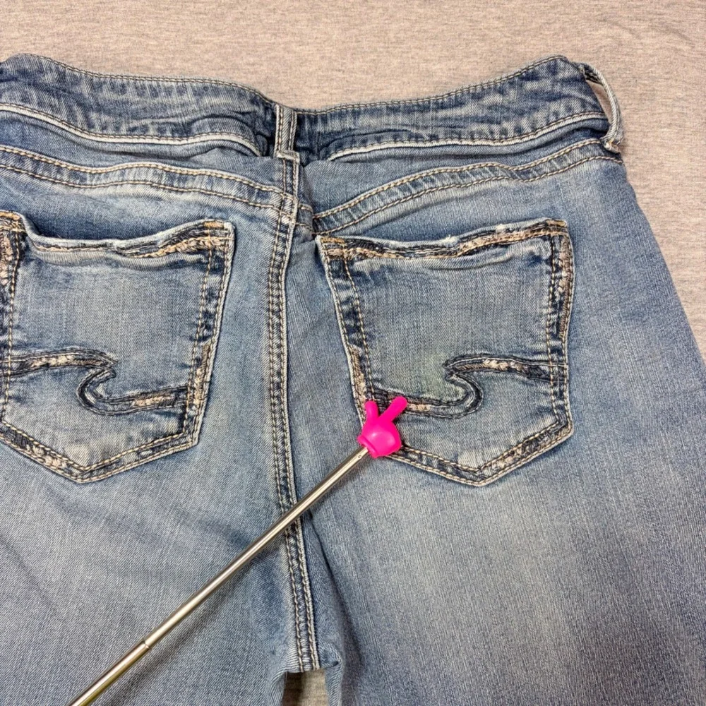 Women's Silver Jeans Co Suki Slim Bootcut W29 L33 Light Wash Denim